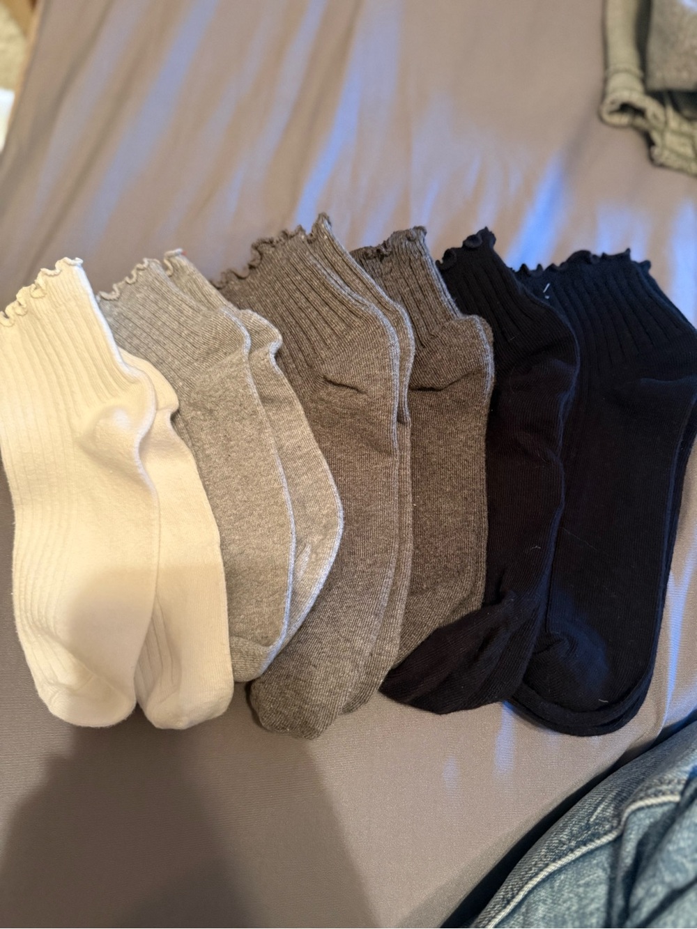 Men's Ribbed Ankle Socks - Pack of Neutral Colors